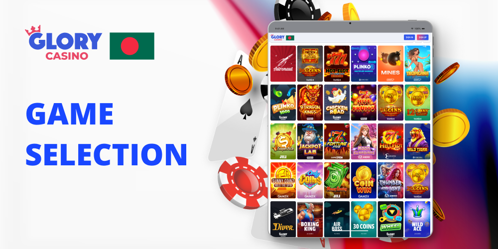 Game Collection at Glory Casino BD
